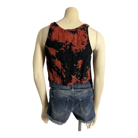 Nom De Plume Tie Dye Cropped Tank Top Hippie Boho Festival Indie Medium - Picture 4 of 5